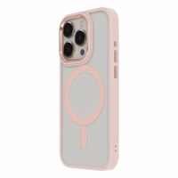 Satin Elegant Mag viedtālruņa apvalks iPhone 12 / 12 Pro 6,1" rozā