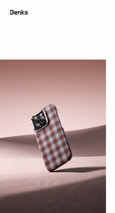 Benks magnētiskais Armor Vichy Kevlar apvalks (RF66) iPhone 16 Pro Max sarkans