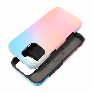 FORCELL F-PROTECT Mirage, militārā standarta pārbaudīts magnētiskais viedtālruņa apvalks IPHONE 16 PRO MAX, rozā zils