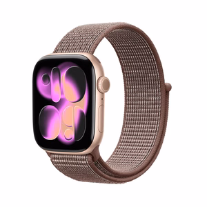 Crong Nylon Apple Watch sporta siksniņa, 38/40/41/42 mm, Smokey Mauve