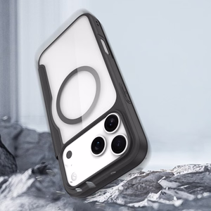 Dux Ducis Skin X Pro viedtālruņa apvalks iPhone 17 Pro Max ar maku, saderīgs ar MagSafe - melns