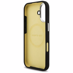 AMG silikona Oversize Rhombs MagSafe apvalks iPhone 17 - melns