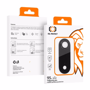 Закалённое стекло Tel Protect 95% AR+AF Full Metal защита камеры для iPhone 17 Air чёрный (модуль камеры)