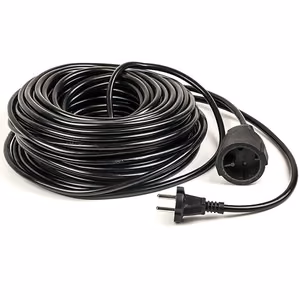 Pagarinājuma kabelis 10m, 1 kontaktligzda, 2x1.0mm2