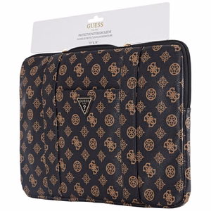 Guess Sleeve Peony Pocket Triangle 14" klēpjdatora soma - melna