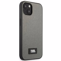 Karl Lagerfeld KLHCP13SSFMP2DG iPhone 13 mini 5,4 "sudraba cietais apvalks Saffiano Plaque