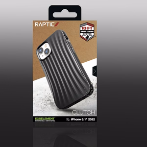 Raptic X-Doria Clutch viedtālruņa apvalks iPhone 14 aizmugure melna