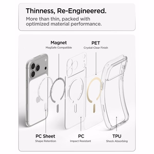 Spigen Ultra Hybrid MagSafe maciņš iPhone 18 Pro Max / 17 Pro Max, caurspīdīgs zeltains