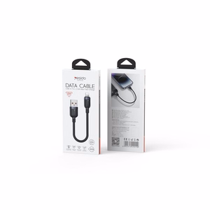 YESIDO KABELIS CA131L 12W USB - LIGHTNING 0.3M 2.4A melns