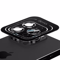 Benks Rūdīts stikls DR Safīra Objektīva Aizsardzība kamerai Iphone 15 Pro/15 Pro Max (3 objektīvi) melns