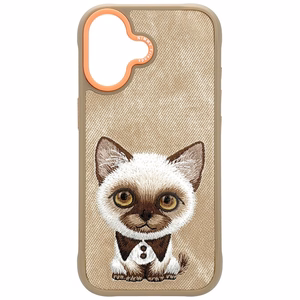 Nimmy Big Eyed Pet 2.0 Viedtālruņa apvalks iPhone 17 - smilškrāsains