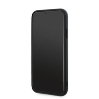 Karl Lagerfeld Diagonal Quilted Script apvalks viedtālrunim iPhone 11 / Xr - melns