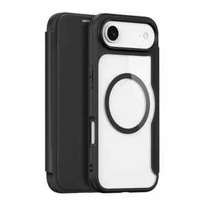 Dux Ducis Skin X Pro viedtālruņa apvalks iPhone 17 Air ar maku, saderīgs ar MagSafe – melns