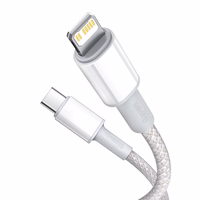 Baseus kabelis High Density PD USB-C - Lightning 2,0 m balts 20W