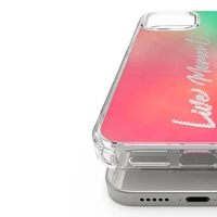 Ringke Fusion Design viedtālruņa apvalks ar TPU buferi iPhone 12 Pro Max rozā-zaļš (GNAP0028)