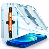 Spigen Glas.tR EZ Fit rūdīts stikls iPhone 12 / iPhone 12 Pro - 2 gab.