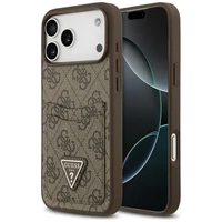 Guess 4G Nauble Card Triangle apvalks iPhone 17 Pro Max - brūns