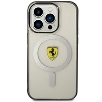 Ferrari FEHMP14LURKT iPhone 14 Pro 6.1" caurspīdīgs/caurspīdīgs cietais apvalks Outline Magnētiskais