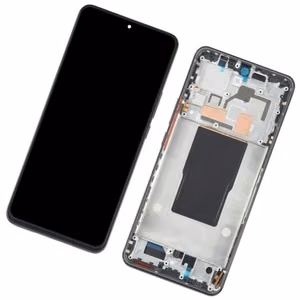 LCD ekrāns Xiaomi 12T/12T Pro ar skārienjutīgo ekrānu ar rāmi melns ORG