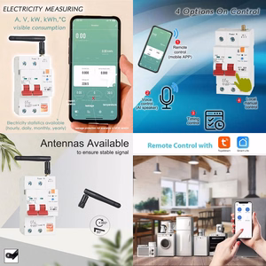 TUYA viedais automātslēdzis, 1P+N, Wi-Fi, RS485, 63A