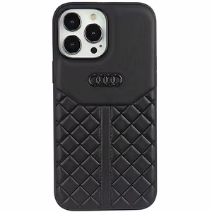 Audi īstas ādas viedtālruņa apvalks iPhone 13 Pro / 13 6.1 melns