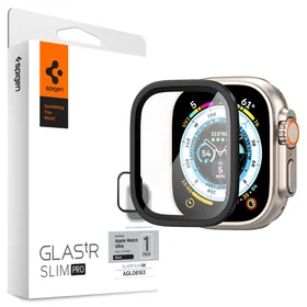 Spigen Glas.tR Slim Pro rūdīts stikls Apple Watch Ultra (49mm) - melns