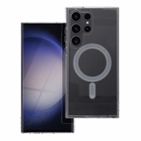 CLEAR MAG COVER viedtālruņa apvalks, saderīgs ar MagSafe, paredzēts SAMSUNG S23 Ultra, caurspīdīgs