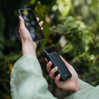 Portatīvais lādētājs Dudao K10 10000mAh 2.4A 2 x USB-A - melna