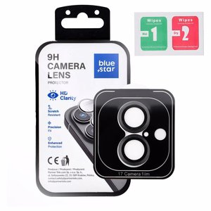 Kameras objektīva aizsargs BLUE STAR Easy Install IPHONE 17 AIR, melns