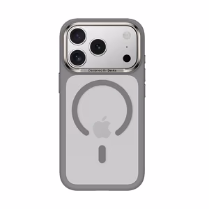 Чехол Benks Magnetic Mist Metal Frame (A070) для iPhone 17 Pro Max серый (кнопка управления камерой)