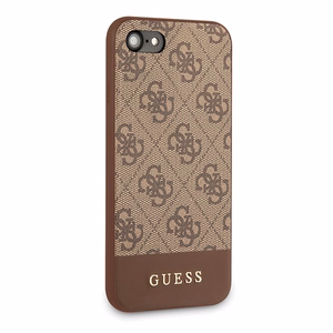 Guess 4G Stripe Collection viedtālruņa apvalks iPhone 7 / 8 / SE 2020 / SE 2022 - Brūns
