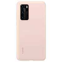 Oriģinālais maciņš Huawei P40 - silikona aizsargmaciņš (51993729) rozā