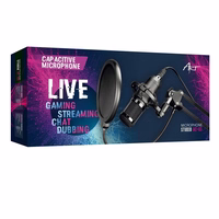 ART kondensatora mikrofons uz statīva ar diafragmu AC-03 melns