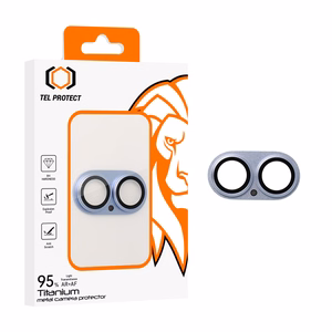 Tempered glass Tel Protect 95% AR+AF Full Metal Camera Protector on camera for Iphone 17 blue (camera island)