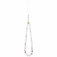 Guess IML Ziedu Electro Pearl Siksniņa Magnētiskais viedtālruņa apvalks iPhone 17 Pro Max - balta