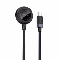 FONENG kabelis W02 USB-C - Apple Watch 2,5W 1M melns