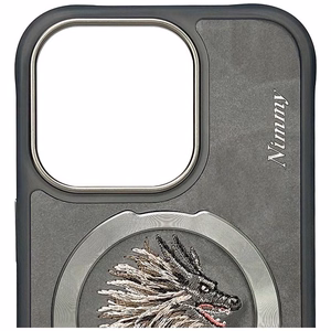 Nimmy Dragon MagSafe Case for iPhone 16 Pro - Gray