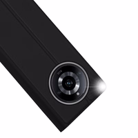 Dux Ducis Skin Pro apvalks Realme 11 Flip kartītes maciņš ar statīvu - melns