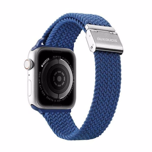 DUX DUCIS MIXTURE PRO elastīgā pītā pulksteņa siksna Apple Watch 38/40/41 mm zila