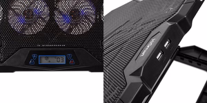 Laptop Cooling Pad HISMART ar 5 Adjustment Positions