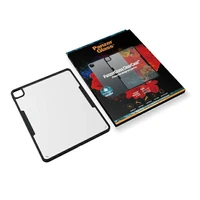 PanzerGlass ClearCase antibakteriālais apvalks iPad Pro 12.9" 2018 / 2020 / 2021 - caurspīdīgs un melns