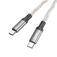 Kabelis USB C uz USB C Hoco 3A 60W 1 m X112 pelēks