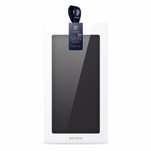 Dux Ducis Skin Pro viedtālruņa apvalks iPhone 16 Plus ar atveramu vāciņu un karšu nodalījumu - melns