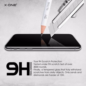 X-ONE Full Cover Extra Strong Matte - для iPhone 15 Plus/16 Plus закалённое стекло 9H