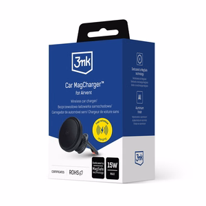 3mk Car MagCharger magnētiskais automašīnas turētājs ar uzlādi ventilācijas restei