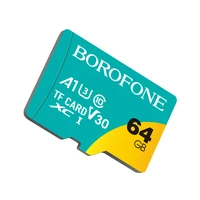 Borofone Atmiņas karte MicroSD 64GB SDHC Class10 95MB/s