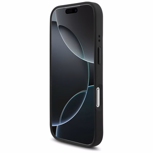 BMW M trīskrāsu metāla logotipa magnētiskais viedtālruņa apvalks iPhone 17 Pro - melns