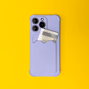 Card Armor Case чехол-кошелёк для iPhone 13 Pro силиконовый с воздушной подушкой оранжевый
