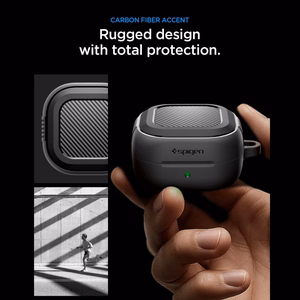 Spigen Rugged Armor maciņš Samsung Galaxy Buds 4 / 4 Pro - Matte melns