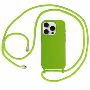 Silikona apvalks ar josta iPhone 13 Pro Max dizains 1 zaļš